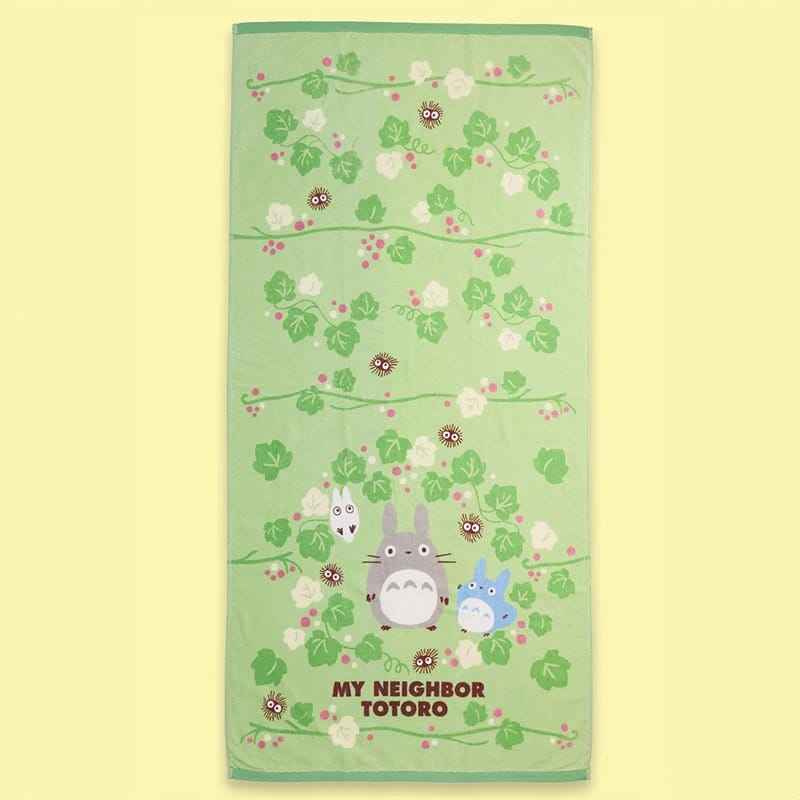 My Neighbor Totoro Towel Totoro Green Leaf 70 x 140 cm