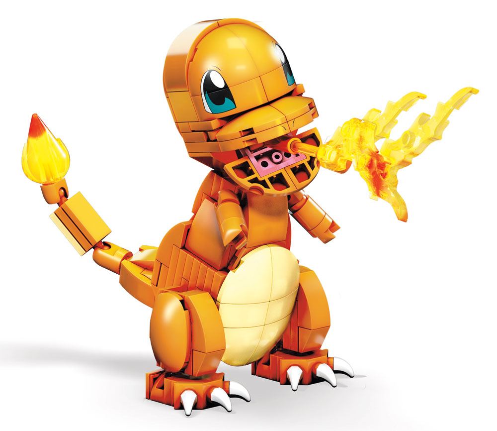 PokÃ©mon Mega Construx Wonder Builders Construction Set Charmander 10 cm