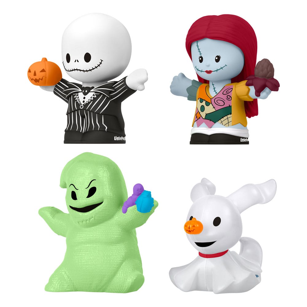 The Nightmare Before Christmas Fisher-Price Little People Collector Mini Figures 4-Pack 7 cm Mattel