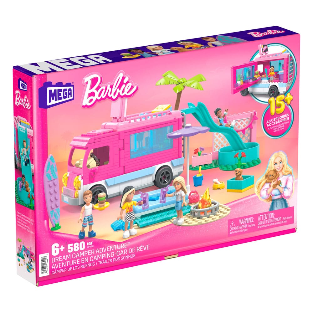 Barbie MEGA Construction Set Dream Camper Adventure Mattel