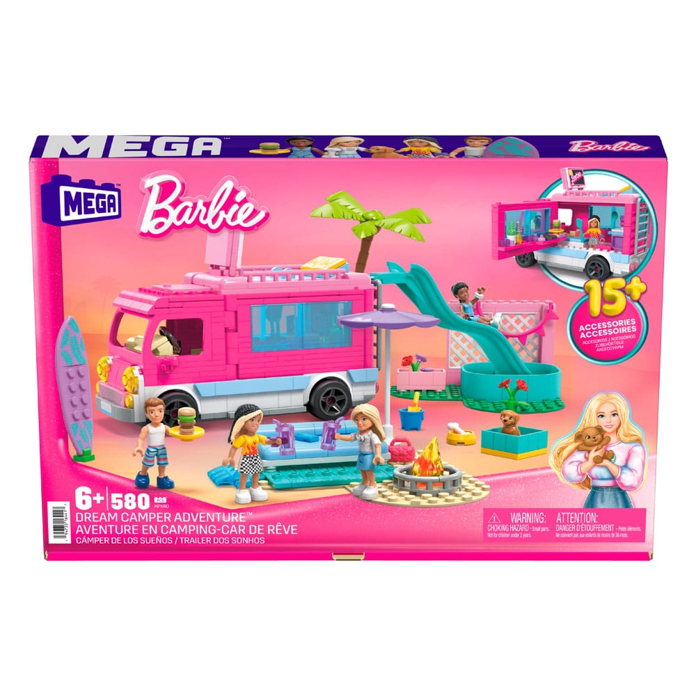 Barbie MEGA Construction Set Dream Camper Adventure Mattel