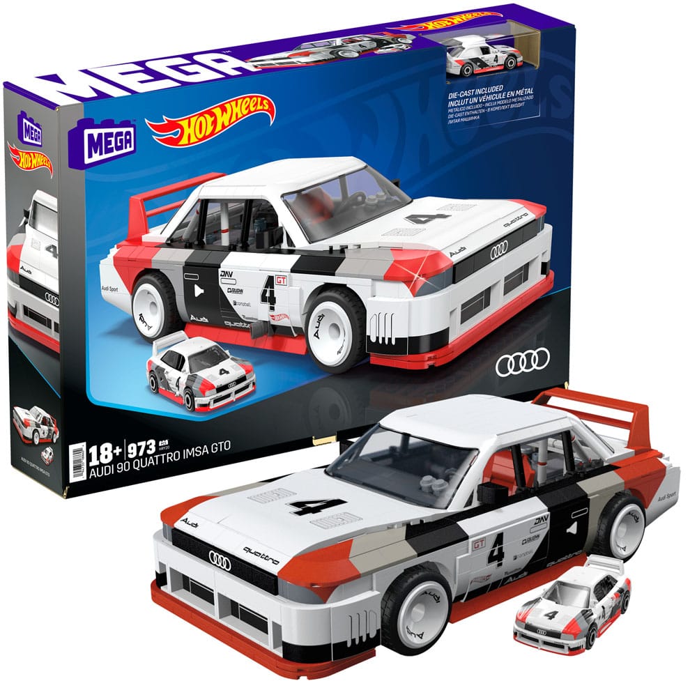 Hot Wheels MEGA Construction Set 1/15 Audi 90 Quattro IMSA GTO 29 cm
