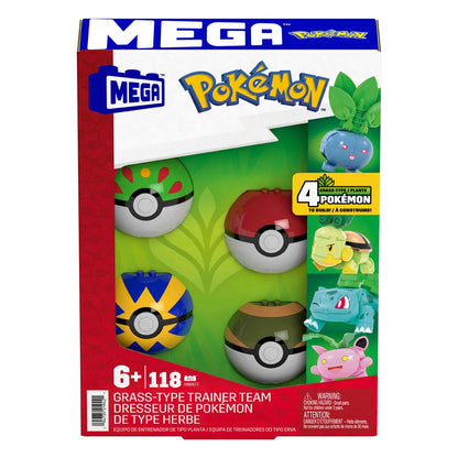 Pokémon MEGA Construction Set Grass-Type Trainer Team Building Toy Kit Construction kits