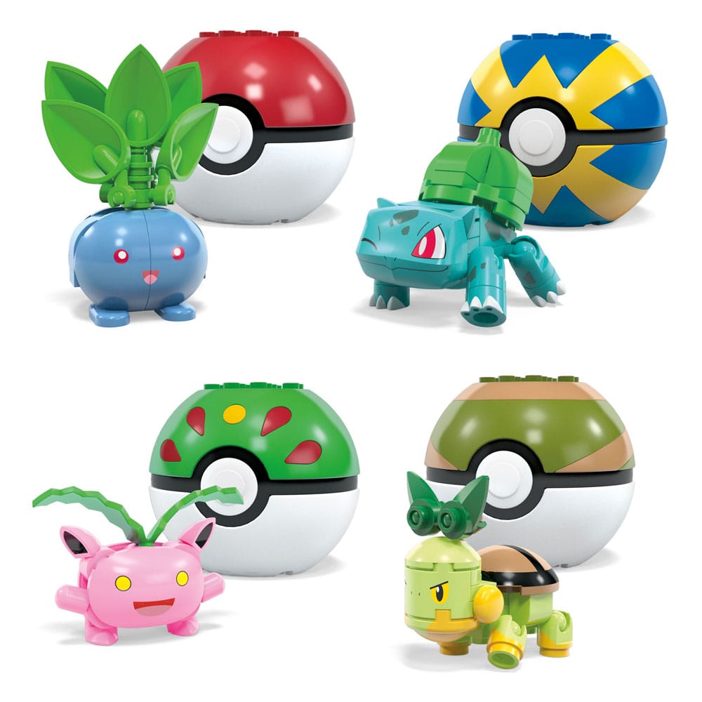 PokÃ©mon MEGA Construction Set Grass-Type Trainer Team Building Toy Kit Construction kits