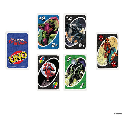 The Amazing Spider-Man Card Game UNO Mattel