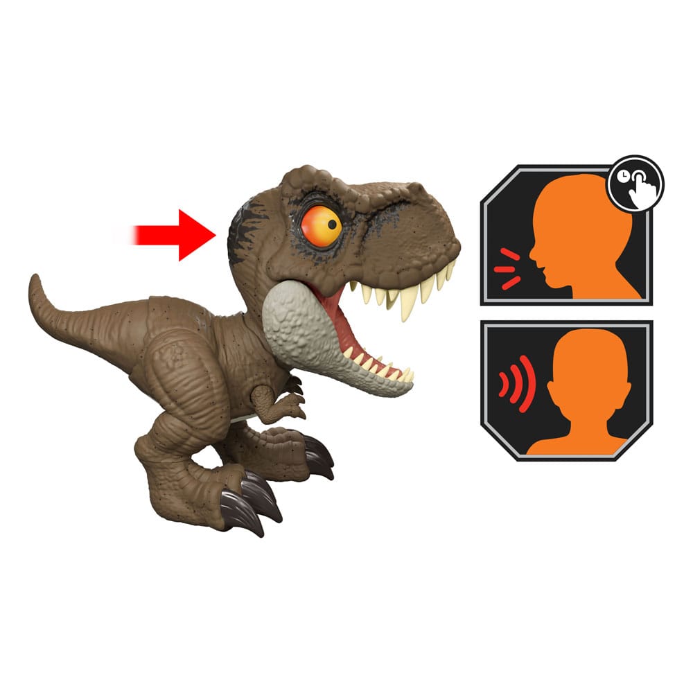 Jurassic World Action Figure with Sound Roar Command Tyrannosaurus Rex 16 cm Action figures