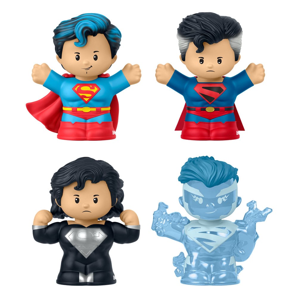 DC Comics Fisher-Price Little People Collector Mini Figures 4-Pack Superman: Through the Ages 7 cm Mattel