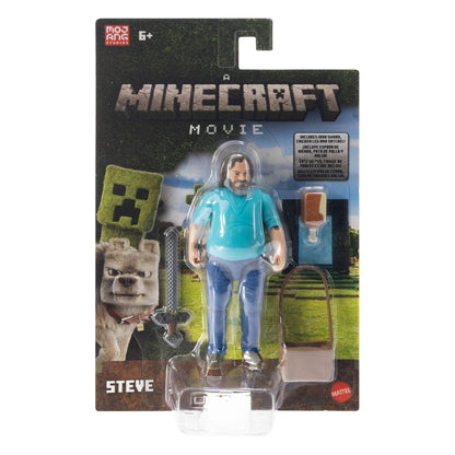 A Minecraft Movie Action Figure Steve 10 cm Mattel