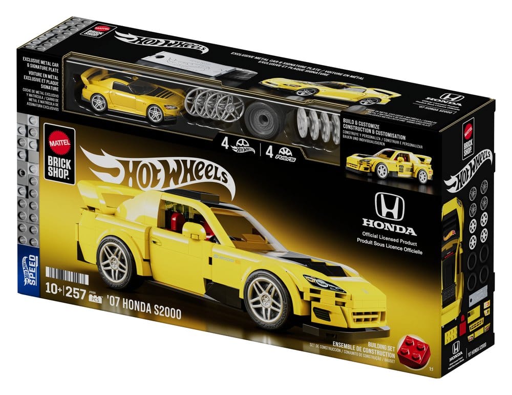 Hot Wheels Speed Series Mattel Brick Shop Building Set 1/32 '07 Honda S2000 Mattel
