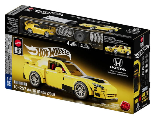 Hot Wheels Speed Series Mattel Brick Shop Building Set 1/32 '07 Honda S2000 Mattel