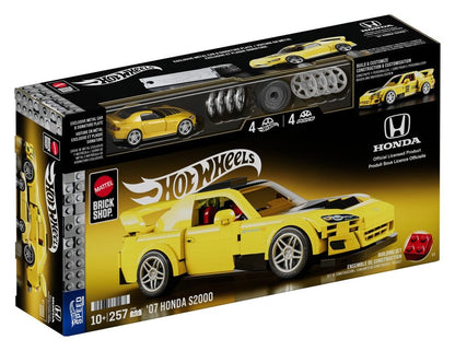 Hot Wheels Speed Series Mattel Brick Shop Building Set 1/32 '07 Honda S2000 Mattel