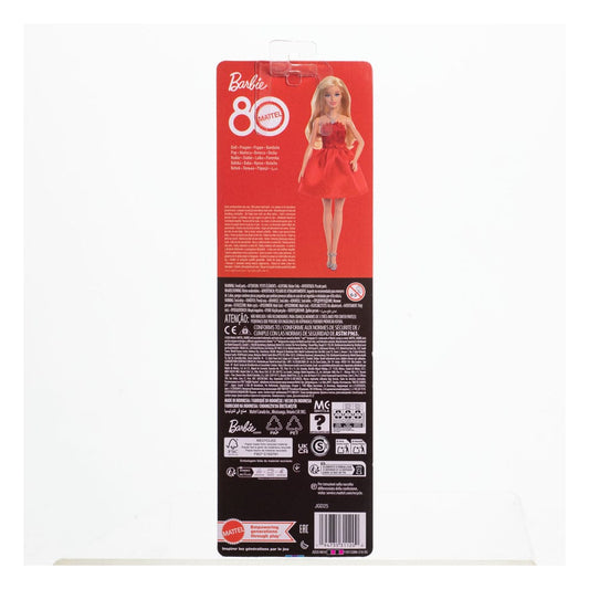 Barbie 80th Anniversary Doll Ruby Red