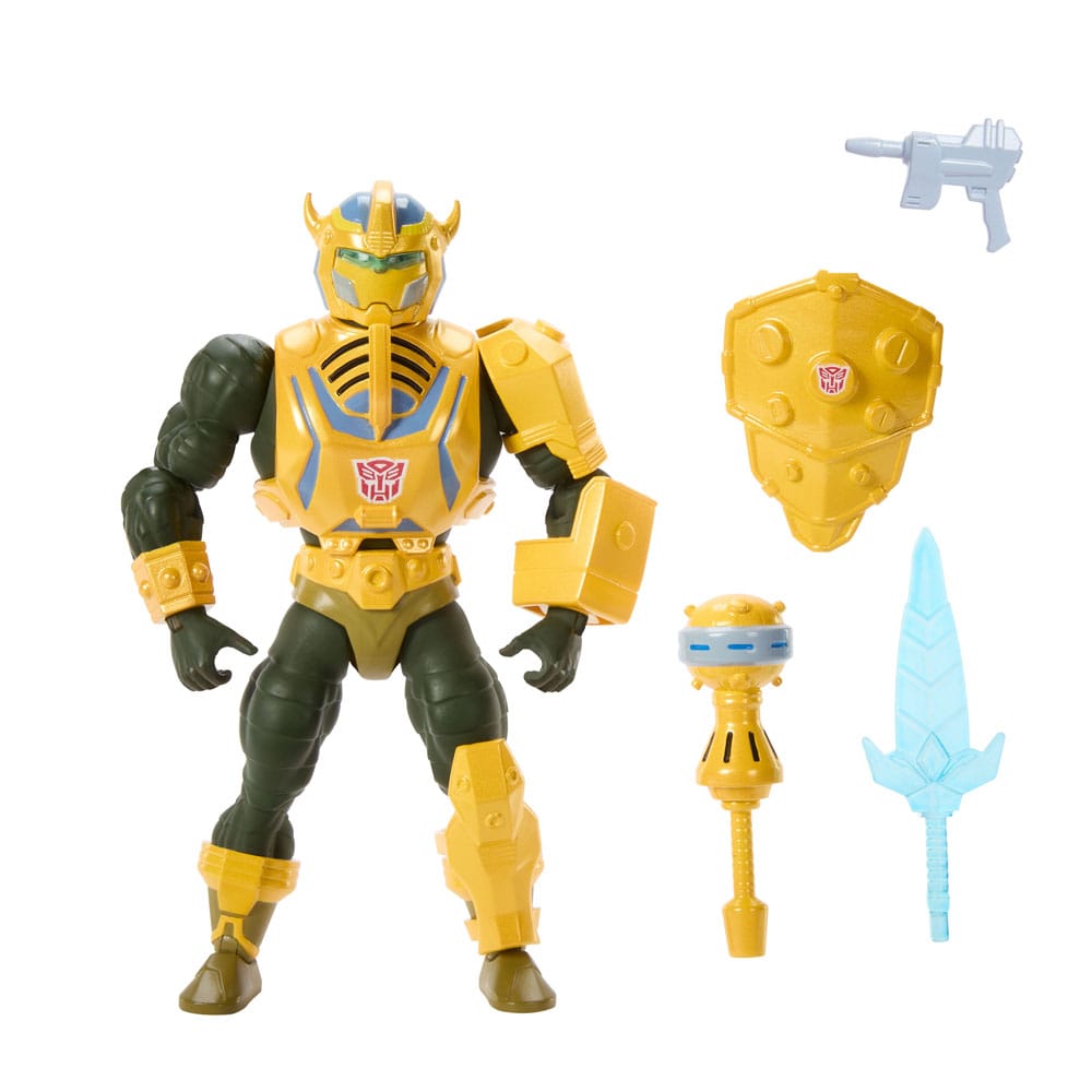 Masters of the Universe x Transformers Action Figure Bumblebee Armor Man-At-Arms heo European Exclusive 14 cm - FanofThings.co.uk