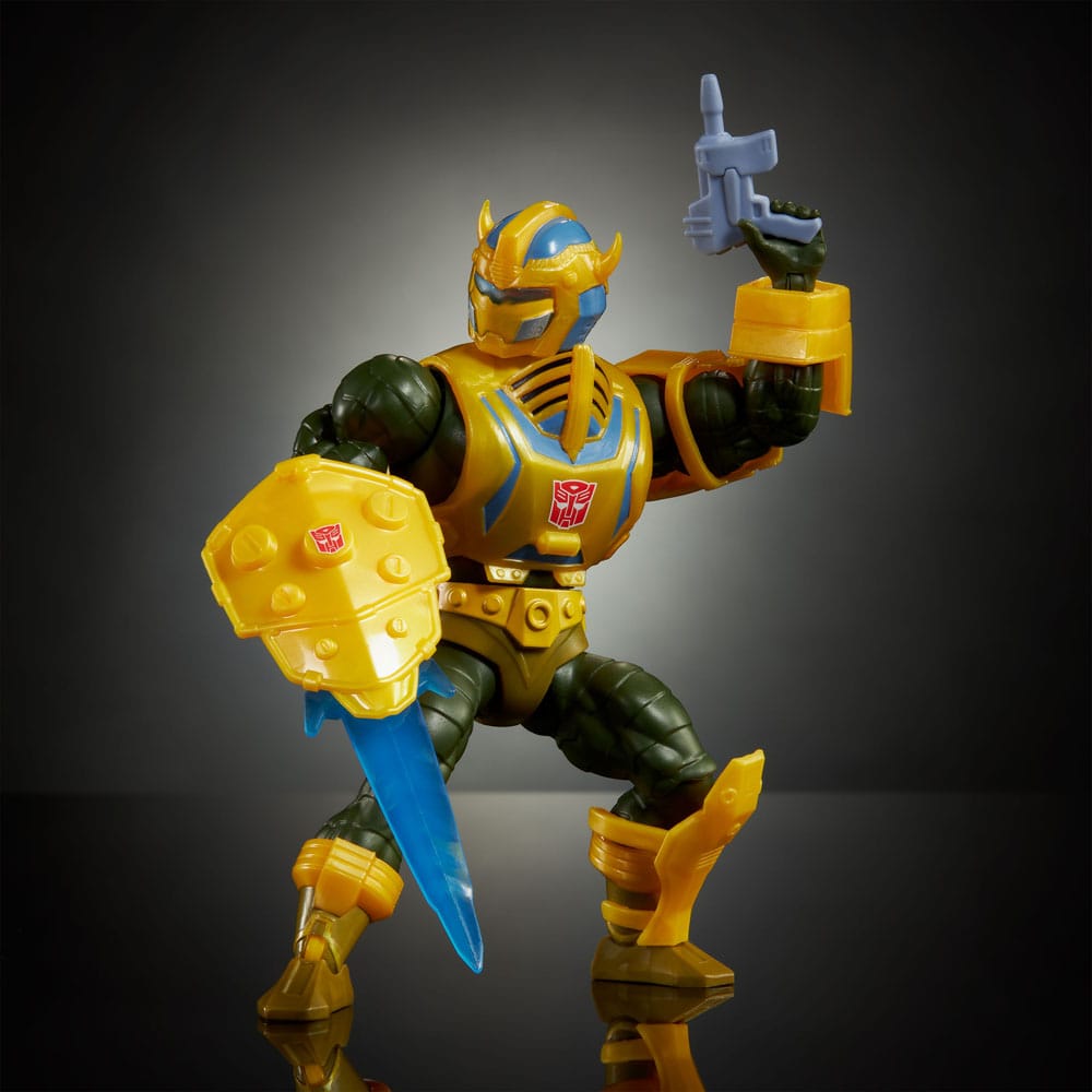 Masters of the Universe x Transformers Action Figure Bumblebee Armor Man-At-Arms heo European Exclusive 14 cm - FanofThings.co.uk