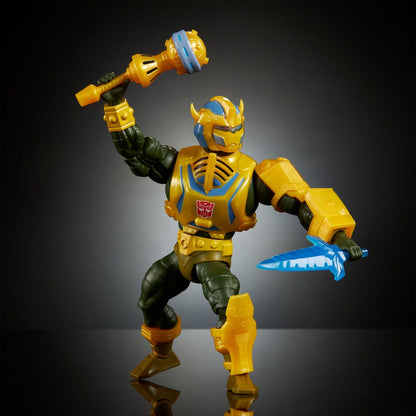 Masters of the Universe x Transformers Action Figure Bumblebee Armor Man-At-Arms heo European Exclusive 14 cm - FanofThings.co.uk