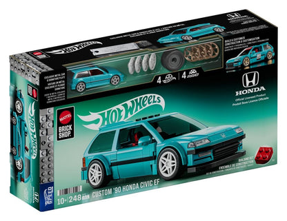 Hot Wheels Speed Series Mattel Brick Shop Building Set 1/32 Custom ’90 Honda Civic EF Mattel