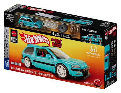 Hot Wheels Speed Series Mattel Brick Shop Building Set 1/32 Custom ’90 Honda Civic EF Mattel