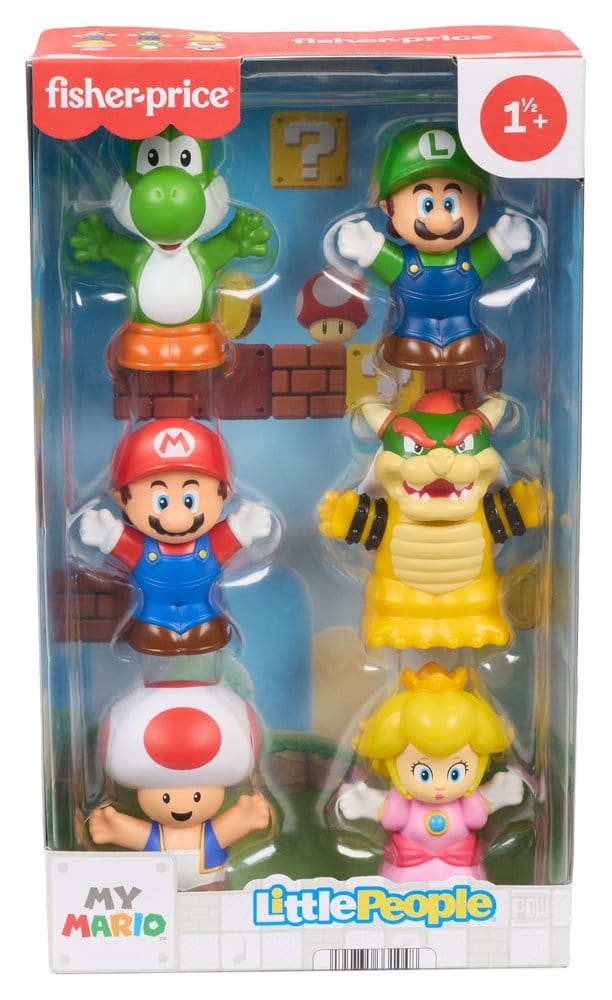 My Mario Little People Collector Mini Figure 6-Pack 7 cm Mattel