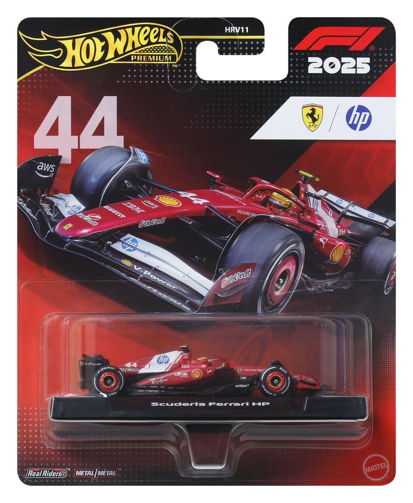 Formula 1 Hot Wheels Premium Die-Cast Vehicle 1/64 Team Ferrari: Driver 1