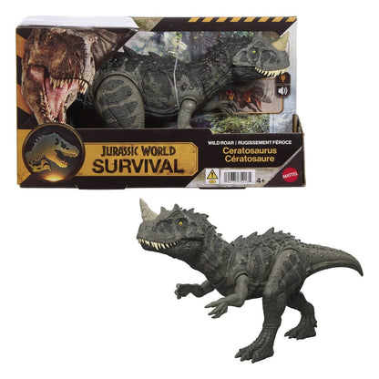 Jurassic World: Survival Action Figure Wild Roar Ceratosaurus Mattel