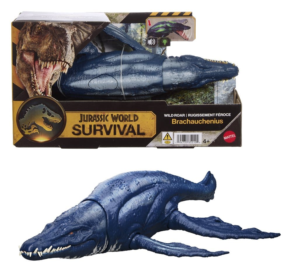 Jurassic World: Survival Action Figure Wild Roar Brachauchenius Mattel