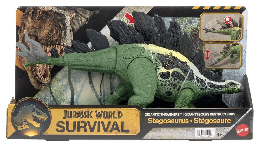 Jurassic World: Survival Action Figure Gigantic Thrashers Stegosaurus Mattel