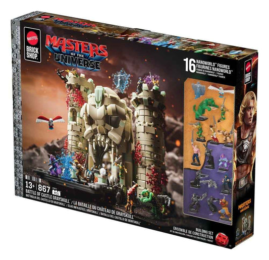 Masters of the Universe Mattel Brick Shop Construction Set Castle Grayskull