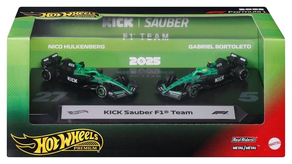 Formula 1 Hot Wheels Premium Die-Cast Vehicles 2-Pack 1/64 KICK Sauber Team