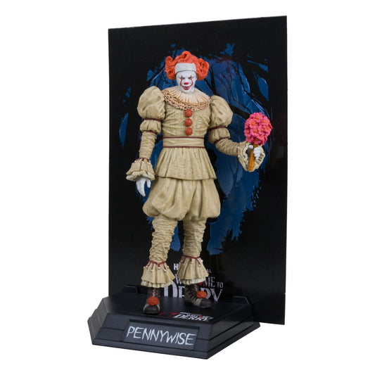 It: Welcome to Derry Movie Maniacs PVC Statue Pennywise (Flashback) (Gold Label) 16 cm - FanofThings.co.uk