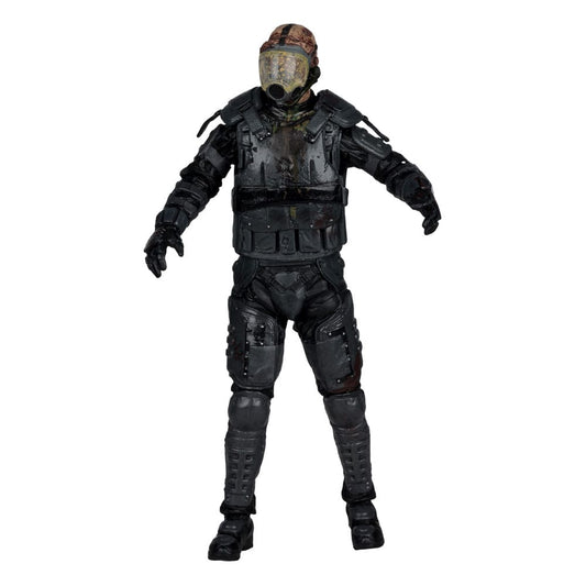 The Walking Dead  Action Figure Gas Mask Zombie (Season 4) 13 cm
