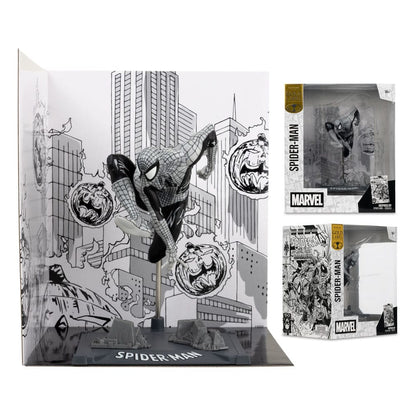 Marvel Collection PVC Statue 1/10 Spider-Man (Spider-Man #6)(Line Art)(Gold Label) 10 cm - FanofThings.co.uk
