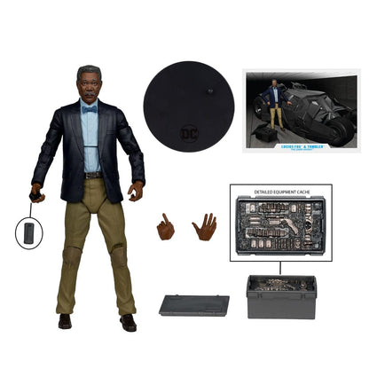 DC Multiverse Vehicle Tumbler with Lucuis Fox (The Dark Knight) (Gold Label) McFarlane Toys