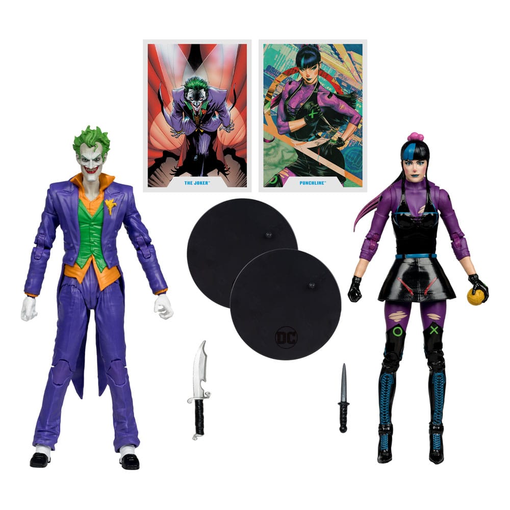 DC Multiverse Action Figures Pack of 2 The Joker & Punchline 18 cm McFarlane Toys
