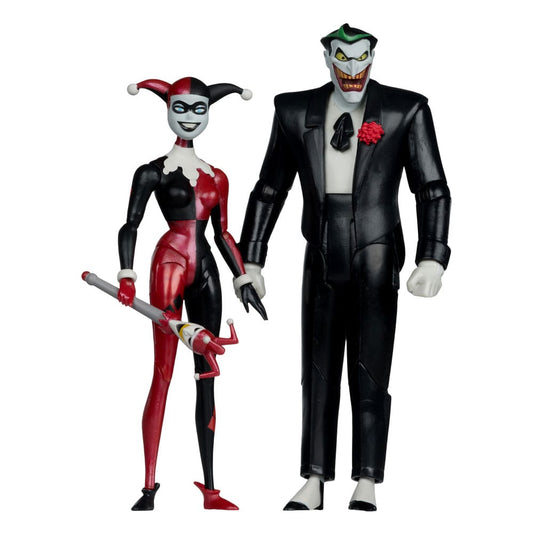 Batman: The Animated Series DC Direct Action Figures Harley Quinn & The Joker (Mad Love) (Gold Label) 18 cm