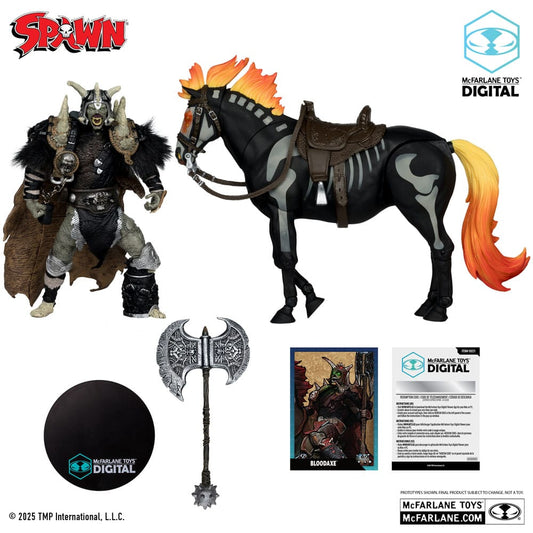 Spawn Action Figure Bloodaxe with Horse (Spawn: The Dark Ages) (McFarlane Toys 30th Anniversary) (Gold Label) 18 cm McFarlane Toys