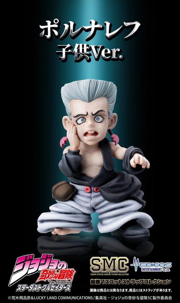 JoJo's Bizarre Adventure: Stardust Crusaders Mini figures Set Chozo Mascot Strap Collection Blind Box (6) Medicos Entertainment