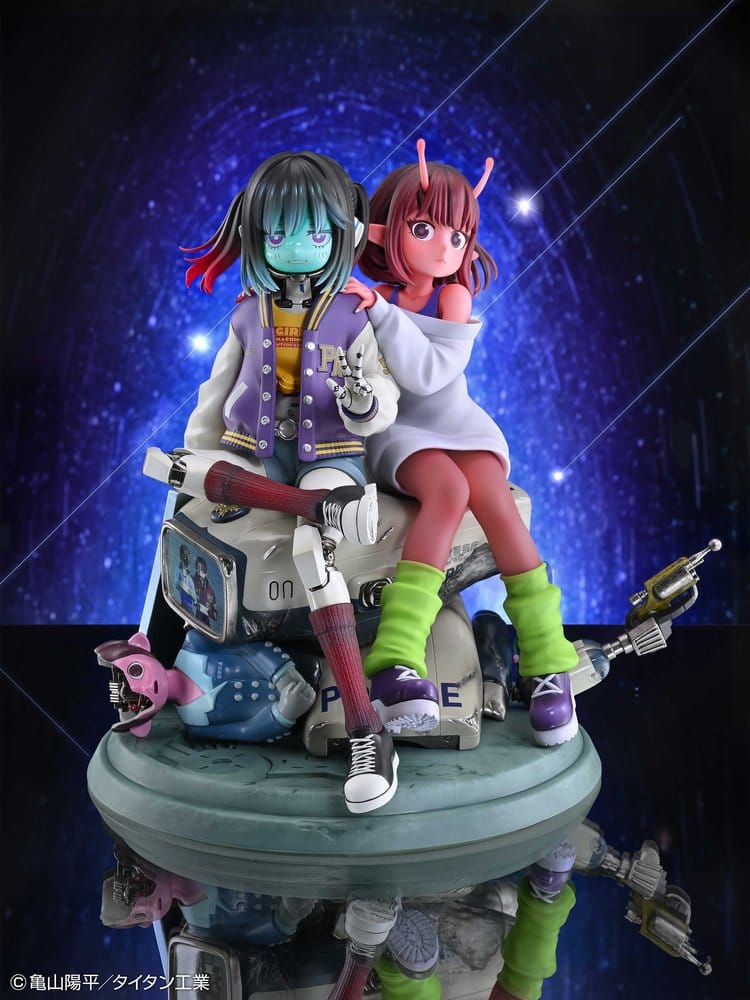 Milky Subway The Galactic Limited Express PVC Figures 2-Pack Chiharu & Makina 18 cm