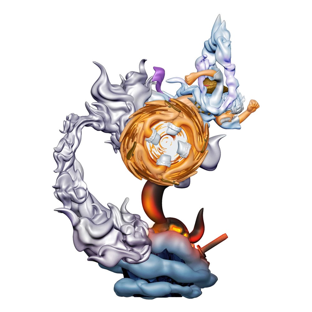 One Piece Petitrama PVC Mini Statue Logbox Re Birth Gear Fifth Special Set 9 cm Megahouse