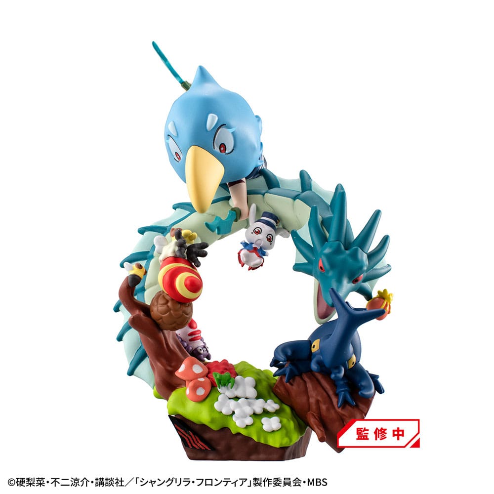 Shangri-La Frontier Petitrama EX Series Trading Figure 3-Set Shangri-La Frontier vs Monster Diorama Collection Set 11 cm (with gift)