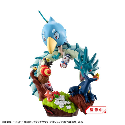 Shangri-La Frontier Petitrama EX Series Trading Figure 3-Set Shangri-La Frontier vs Monster Diorama Collection Set 11 cm (with gift)