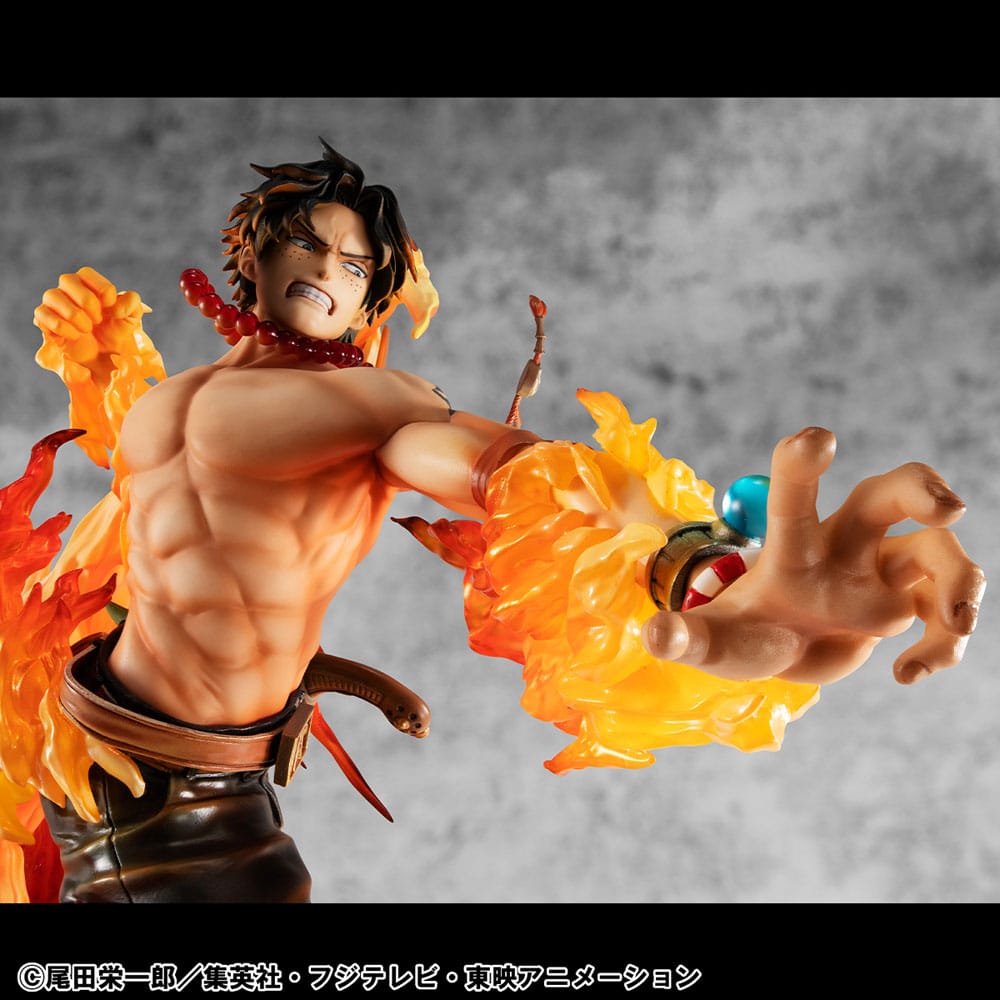 One Piece P.O.P NEO-Maximum PVC Statue Portgas D. Ace 15th Anniversary Super Limited Reprint Ver. 23 cm