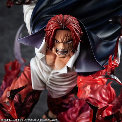 One Piece P.O.P SA-MAXIMUM PVC Statue Leader of Red Hair Pirates Red-Haired Shanks Kamusari 25 cm Megahouse