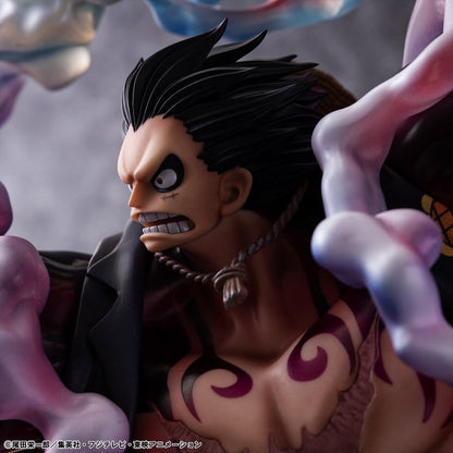 One Piece Portrait.Of.Pirates SA-Maximum PVC Figure Monkey D. Luffy Gear 4 Bounce-Man 10th Limited Ver. 30 cm
