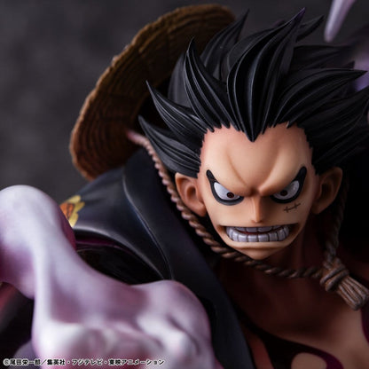 One Piece Portrait.Of.Pirates SA-Maximum PVC Figure Monkey D. Luffy Gear 4 Bounce-Man 10th Limited Ver. 30 cm