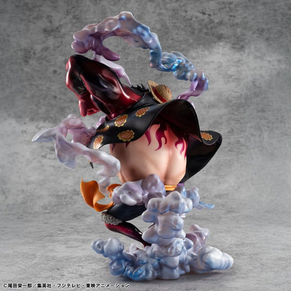 One Piece Portrait.Of.Pirates SA-Maximum PVC Figure Monkey D. Luffy Gear 4 Bounce-Man 10th Limited Ver. 30 cm