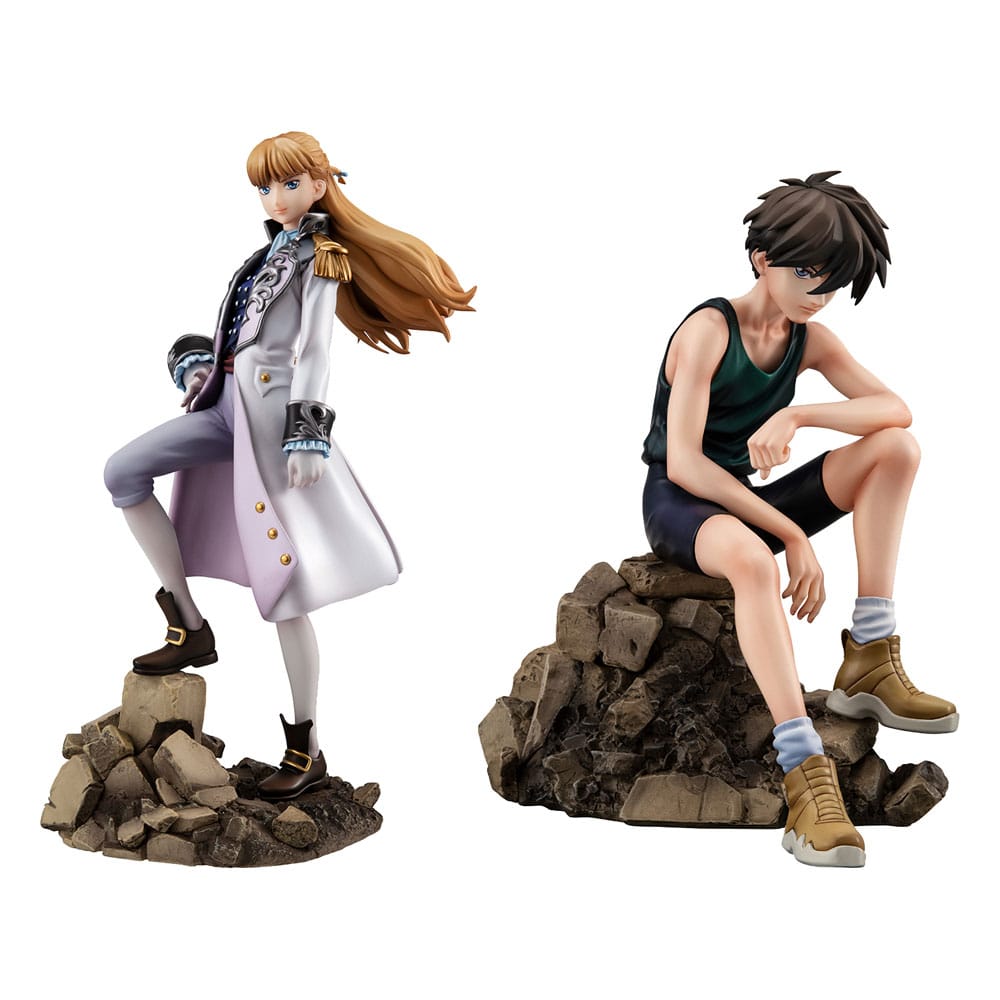 Mobile Suit Gundam Wing Alpha x Omega PVC Statue 1/8 Heero Yuy & Relena Peacecraft Set 30th Anniversary Repaint Ver. 14