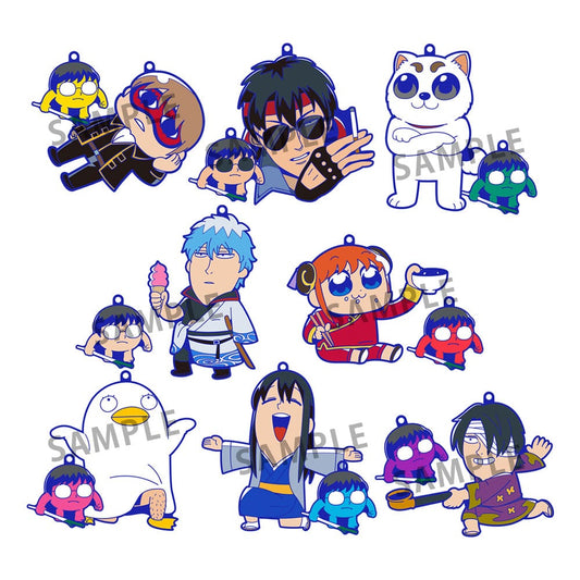 Gintama x Okawabukubu Rubber Mascot Buddycolle Rubber Charms Gintama Oshanti 7 cm Assortment (8) Keyrings
