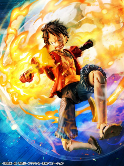 One Piece Variable Action Heroes Action Figure Monkey D. Luffy Arnament Haki 16 cm