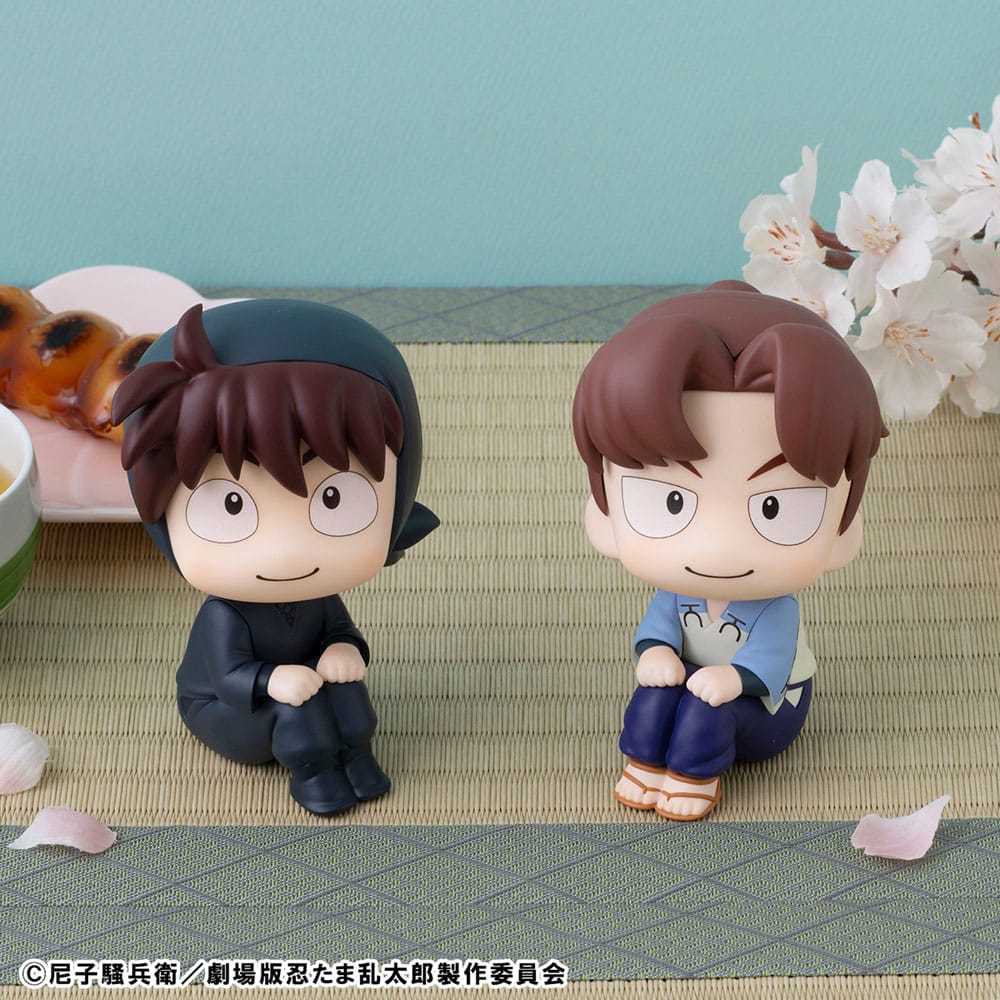 Nintama Rantaro Look Up PVC Statue Hansuke Doi & Rikichi Yamada Set (with gift) 11 cm