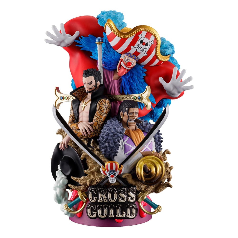 One Piece Petitrama DX PVC Mini Statue Logbox Re Birth 03 Cross Guild 15 cm